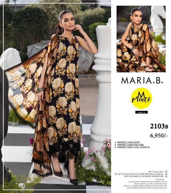 Maria.b Lawn Unstitched Collection 3 Pieces Casual Wear