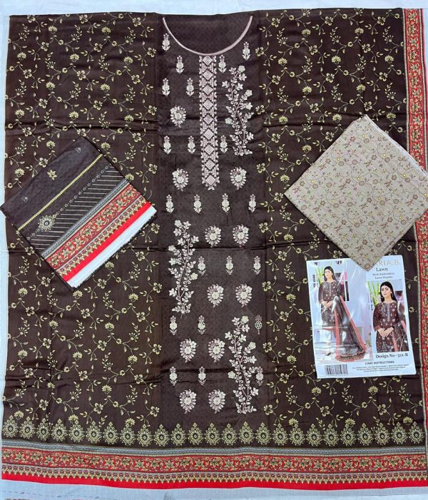 Maria.b Lawn  Unstitched Collection 3 Pieces Casual Wear