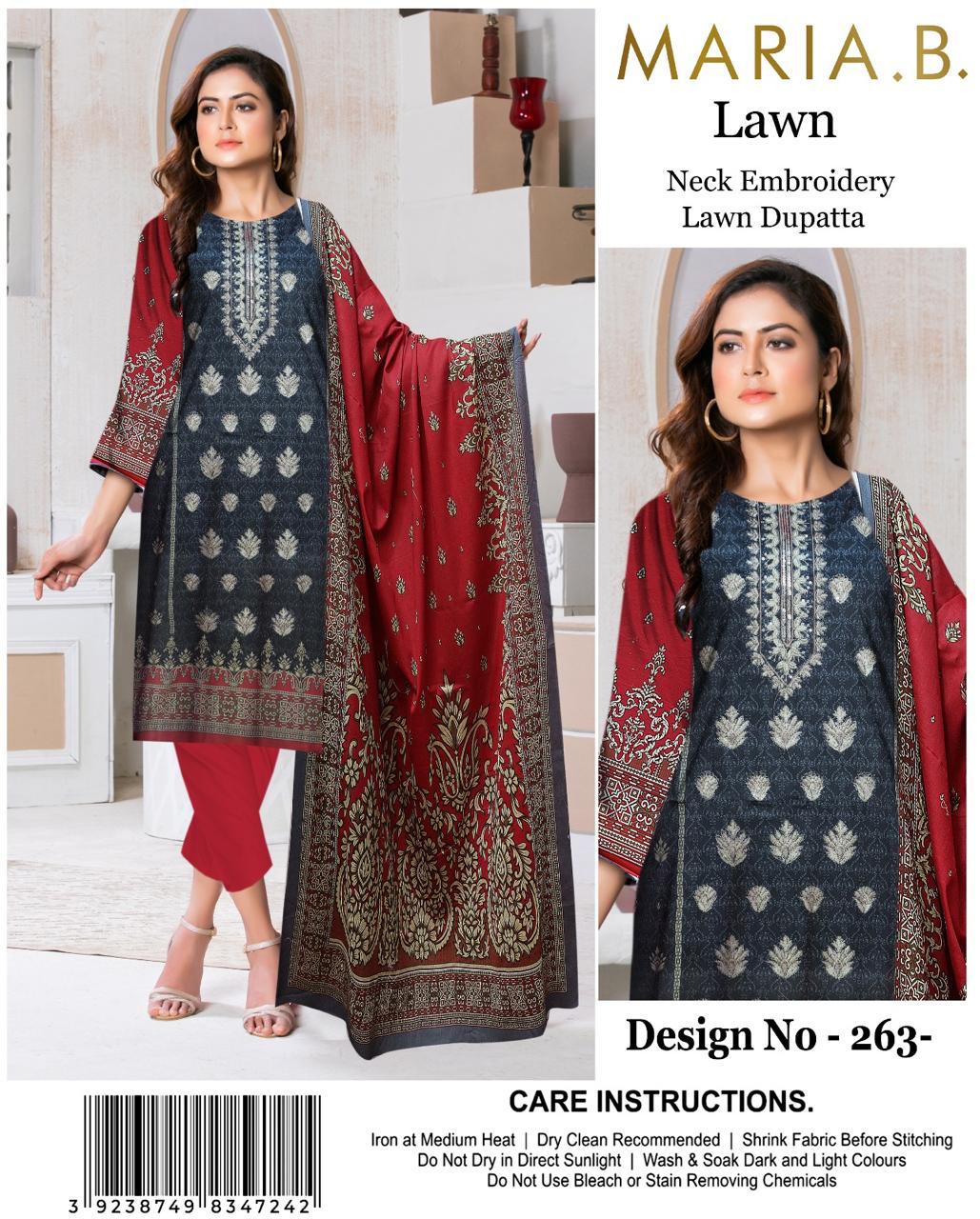 Maria.b,lawn  Unstitched Collection 3 Pieces Casual Wear